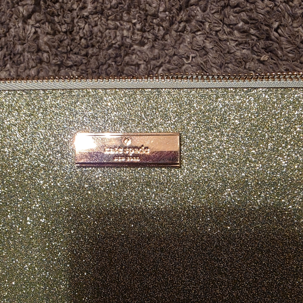 Elegant Green Glitter Kate Spade Crossbody Bag - Picture 2 of 4